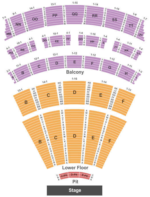 Music Hall at Fair Park Seating Chart